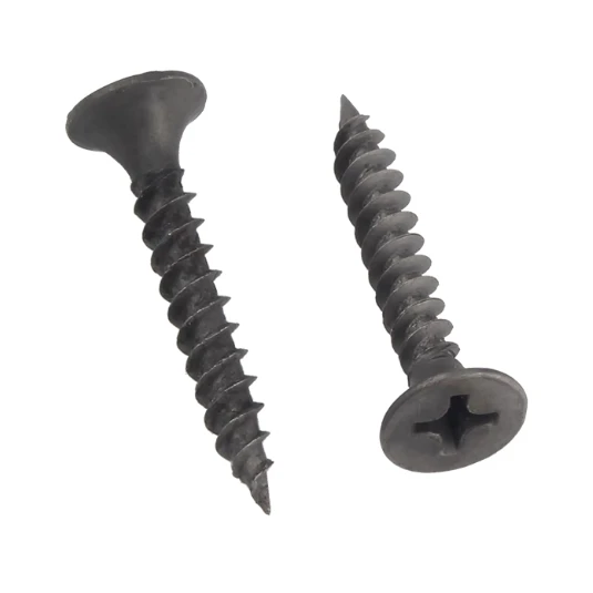 Black Phosphate Drywall Screws for Gypsum Board & Metal Stud Fixing high quality